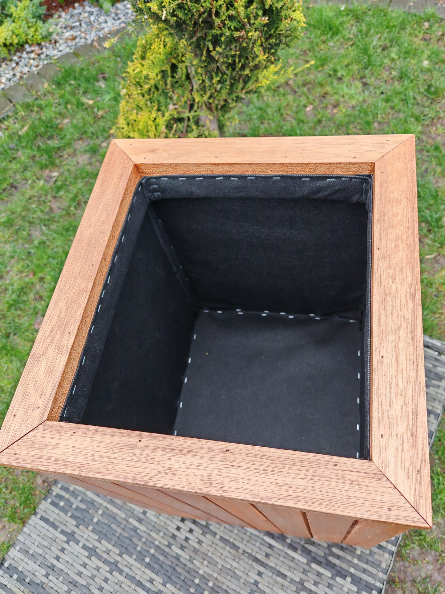 Premium Hardwood Wooden Planter Garden Patio Trough Flower Plant Pot