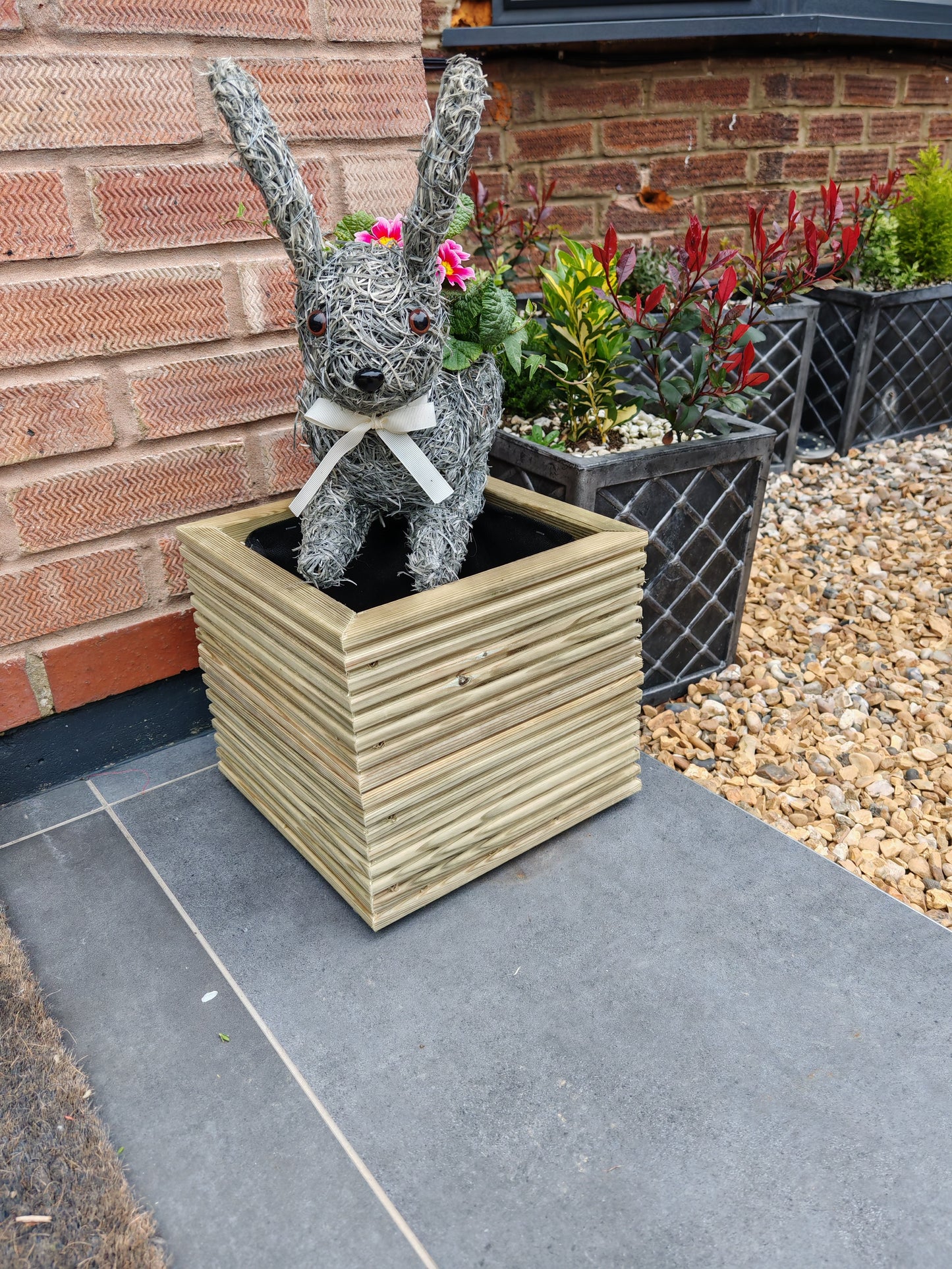 Square Wooden , decking Planter