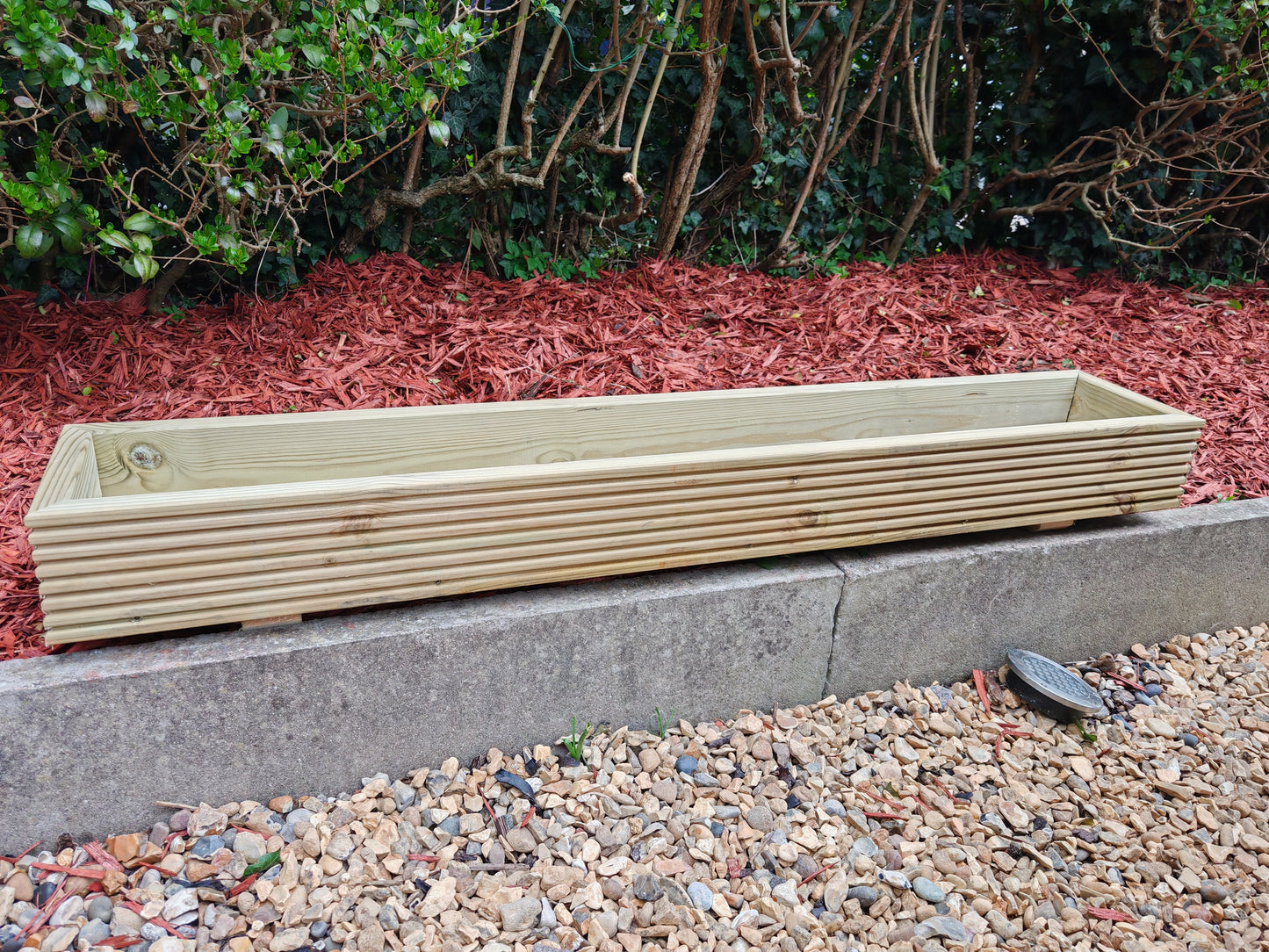 long Wooden , decking Planter  Flower Plant Pot Window box