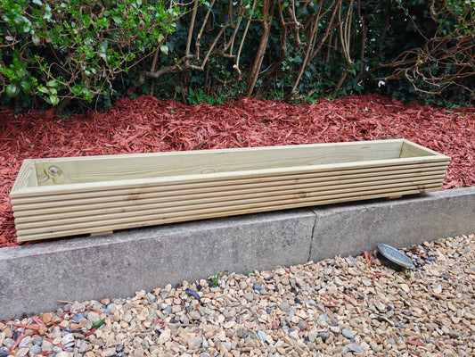 long Wooden , decking Planter  Flower Plant Pot Window box