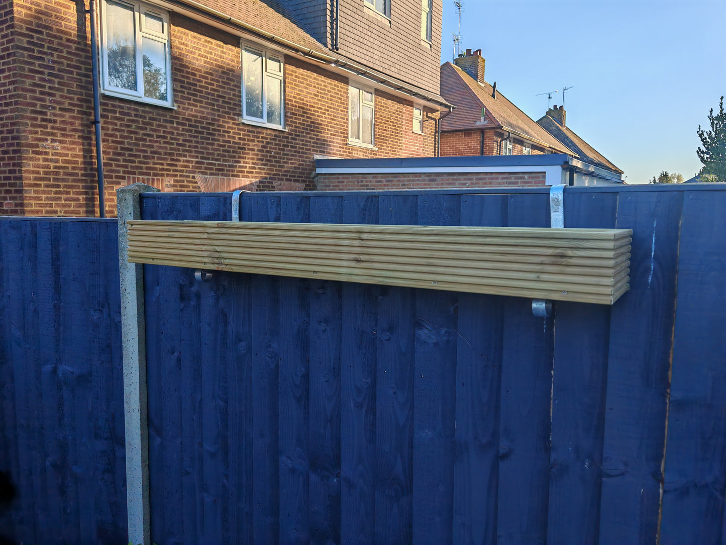 Over the Fence Panel - Hanging Balcony Wooden decking Planter  Flower Plant Pot