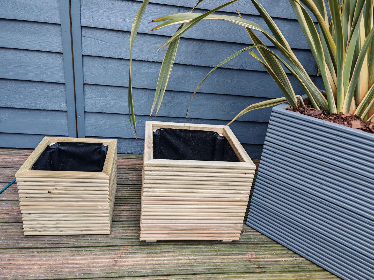 Square Wooden , decking Planter